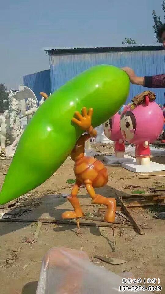 房地產(chǎn)蟲子雕塑，仿古動(dòng)漫雕塑，噴砂制造