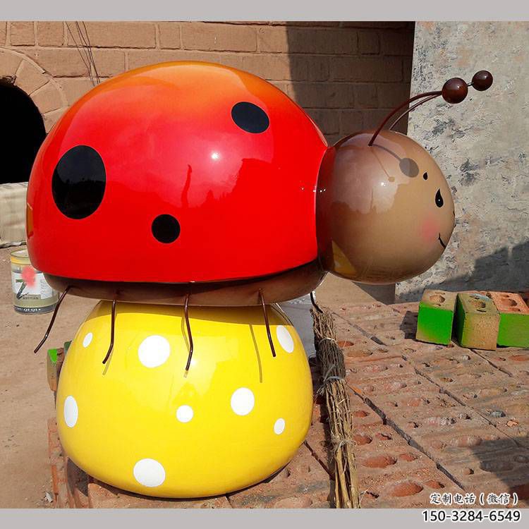 庭院蟲子雕塑，鍍金歐式雕塑，網(wǎng)格形式