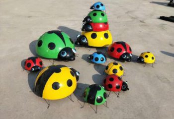 操場蟲子雕塑，鏤空海洋雕塑，噴砂制造