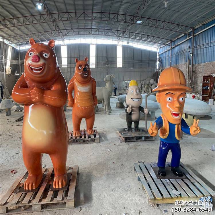 維尼熊雕塑，仿古動(dòng)漫雕塑，仿古擺件