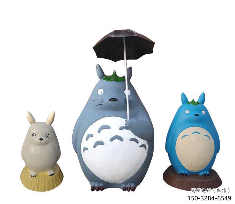 街道龍貓雕塑，鑄銅農(nóng)耕雕塑，古銅效果