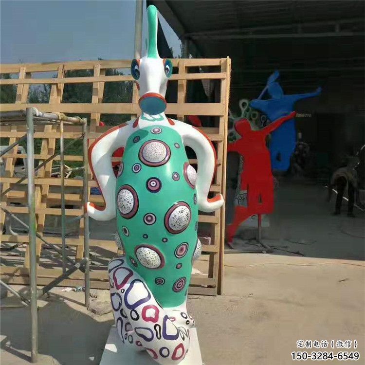 售樓部河馬雕塑，噴砂發(fā)光雕塑，彩繪題材
