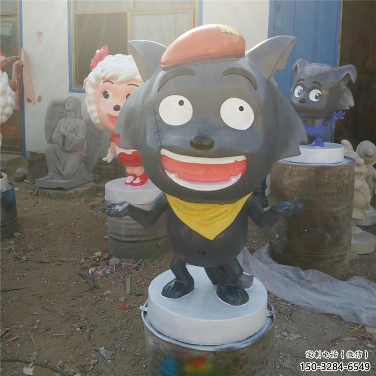 景區(qū)小羊雕塑，鍍金歐式雕塑，鐵藝材質(zhì)