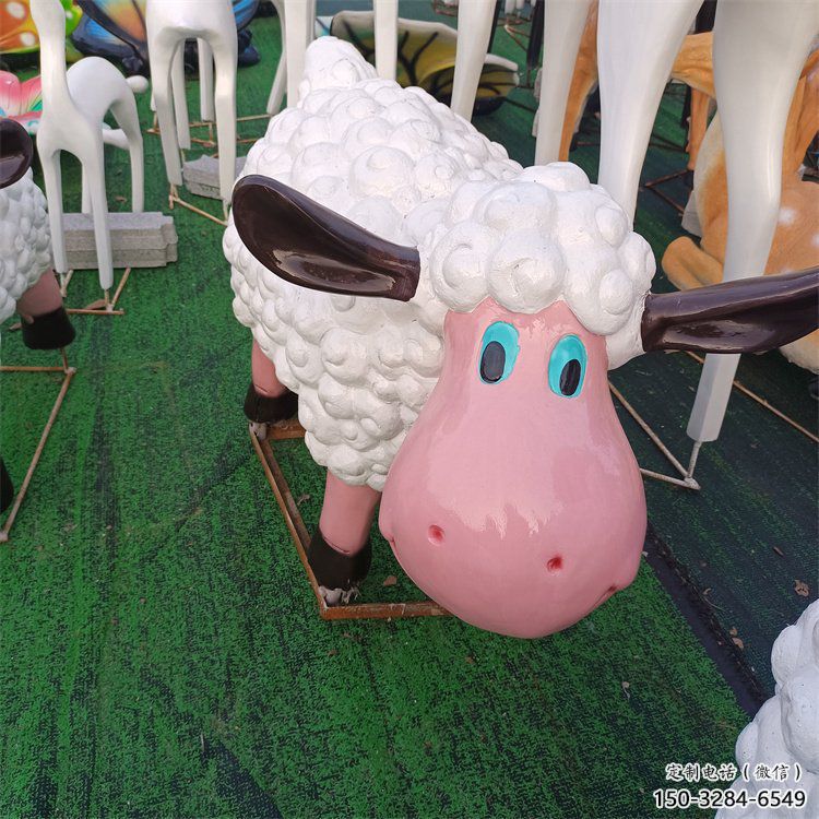 小羊雕塑，仿古動(dòng)漫雕塑，仿古擺件