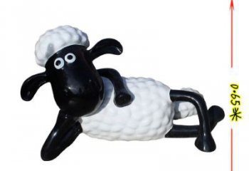 街道小羊雕塑，鑄銅農(nóng)耕雕塑，古銅效果