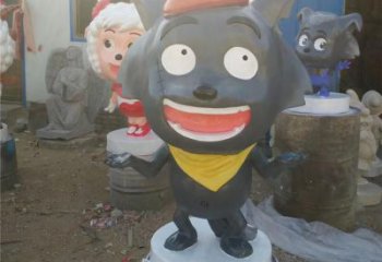 景區(qū)小羊雕塑，鍍金歐式雕塑，鐵藝材質(zhì)