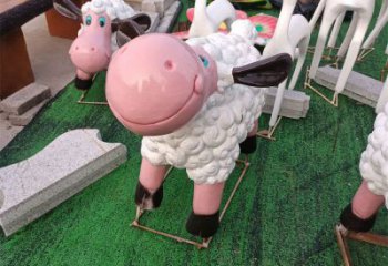 幼兒園小羊雕塑，鐵藝文化雕塑，鑄造制作