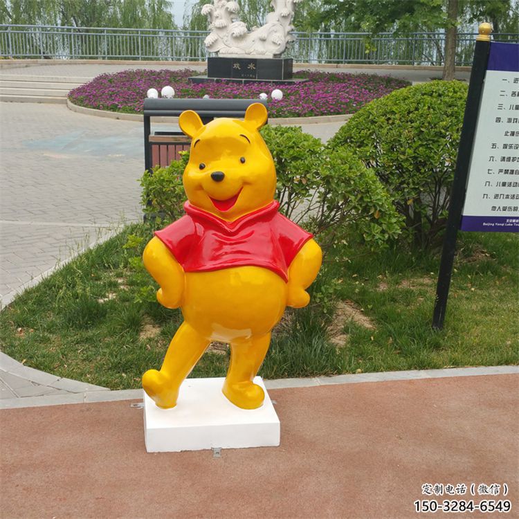 冷飲店布朗熊雕塑，鍍銅海洋雕塑，彩繪工藝