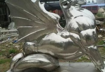 廣場麒麟雕塑，卡通水景雕塑，抽象效果