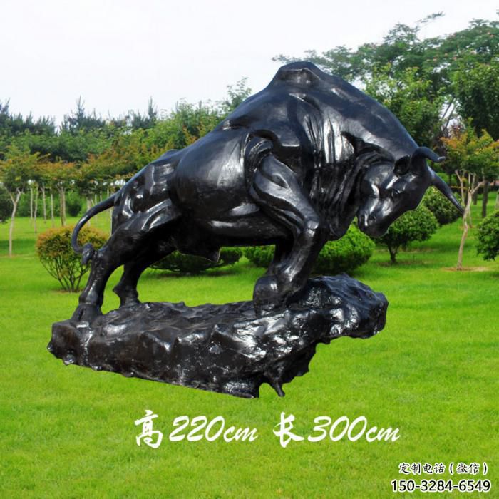 店門口開荒牛雕塑 創(chuàng)意景觀雕塑 仿真擺件