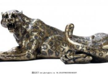 步行街獵豹雕塑，鍛造動物雕塑，仿真方式