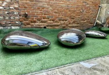 步行街景觀石雕塑，鑄銅景觀雕塑，鏤空方式