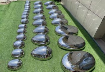 街道景觀雕塑，鍛造景觀石雕塑，古銅效果