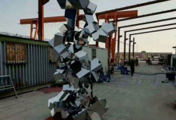 農村景觀石雕塑，鏤空景觀雕塑，抽象效果