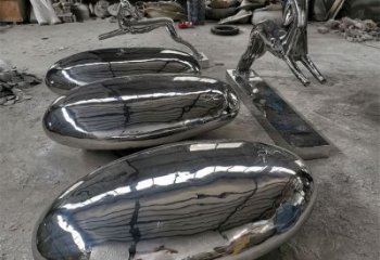 小區(qū)景觀石雕塑，拉絲景觀雕塑，抽象效果