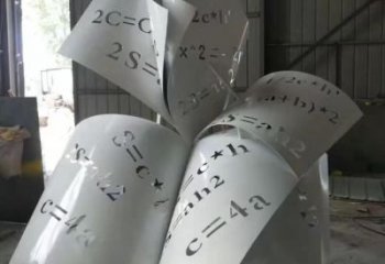 農(nóng)村書籍雕塑，鏤空景觀雕塑，抽象效果
