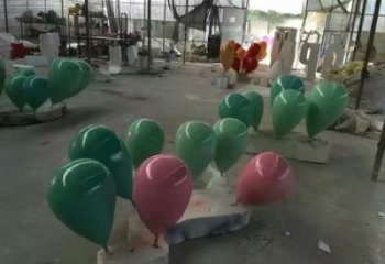 步行街氣球雕塑，鍛造景觀雕塑，烤漆方式