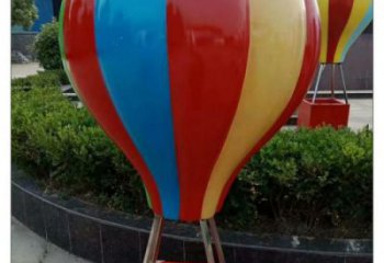 操場(chǎng)氣球雕塑，鏤空景觀雕塑，噴砂制造