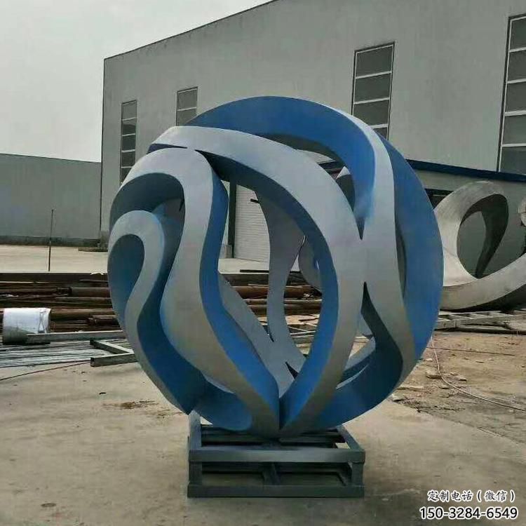 操場地球儀雕塑，鏤空景觀雕塑，噴砂制造