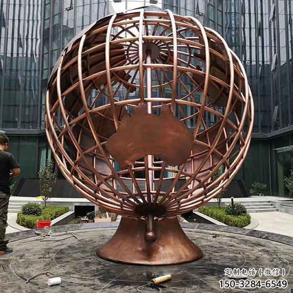 醫(yī)院地球儀雕塑，仿古景觀雕塑，仿古擺件