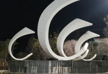 城市帆船雕塑，噴漆體育雕塑，古銅效果