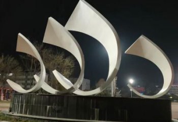 農(nóng)村帆船雕塑，烤漆景觀雕塑，抽象效果