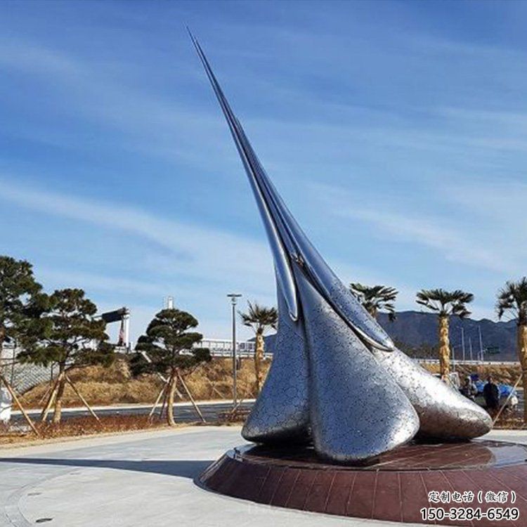 房地產(chǎn)景觀(guān)雕塑，仿古水滴雕塑，鏡面制造