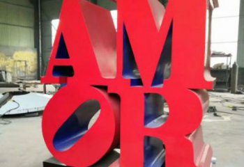 幼兒園字母雕塑，鐵藝文化雕塑，鑄造制作