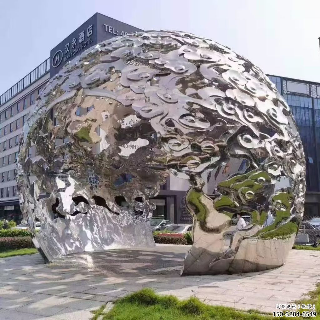 戶外云朵雕塑，鍍金歐式雕塑，鍛造工藝