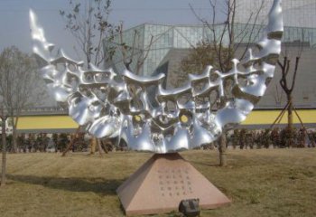 操場月亮雕塑，鏤空景觀雕塑，噴砂制造