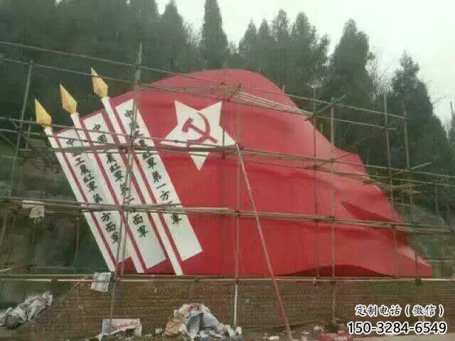 房地產(chǎn)黨徽雕塑，革命黨建雕塑，烤漆制造