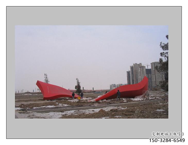 酒店紅旗雕塑，戶外革命雕塑，革命擺件