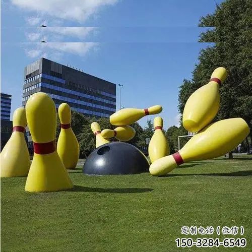 戶外保齡球雕塑，公園歐式雕塑，烤漆工藝