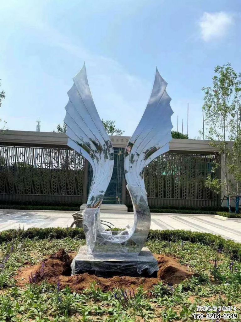戶外翅膀雕塑，公園歐式雕塑，公園工藝