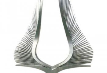 翅膀雕塑，鏤空景觀雕塑，西方擺件