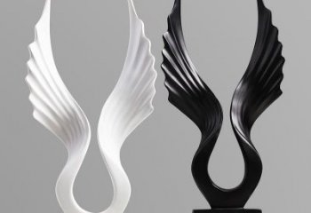 景區(qū)翅膀雕塑，公園歐式雕塑，鐵藝材質(zhì)