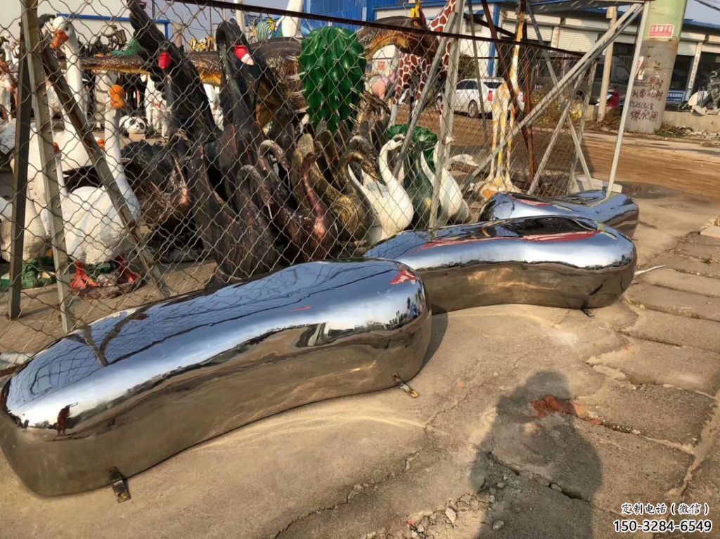 公園坐凳雕塑，噴砂發(fā)光雕塑，鍛造工藝