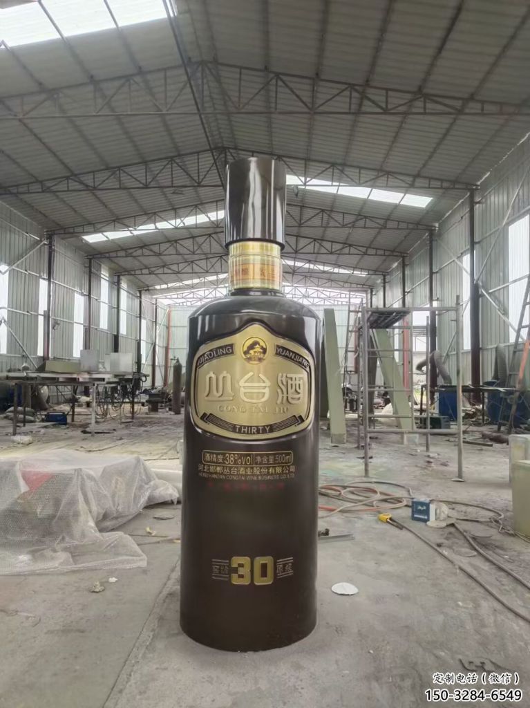 戶外酒瓶雕塑，仿真歐式雕塑，仿真工藝