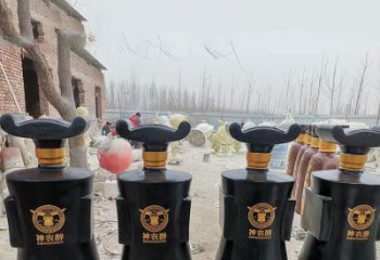 酒瓶雕塑，仿古景觀雕塑，仿古擺件