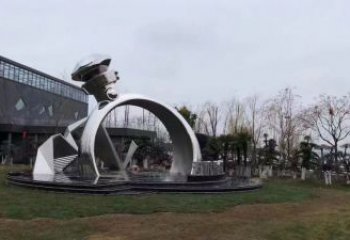 大型戒指雕塑 歐式步行街?jǐn)[件 鏡面雕塑