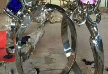 公園戒指雕塑 戶外景觀擺件 抽象雕塑