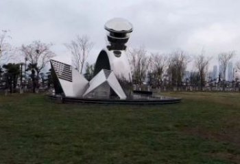 農(nóng)村戒指雕塑 抽象藝術擺件 烤漆雕塑