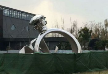 室內(nèi)戒指雕塑 仿真景觀擺件 大型雕塑