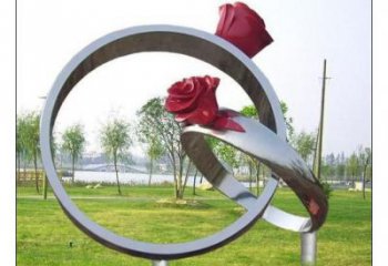 水景戒指雕塑 彩繪剪紙小品 現(xiàn)代雕塑