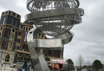 政府地球雕塑 仿真景觀擺件 烤漆雕塑