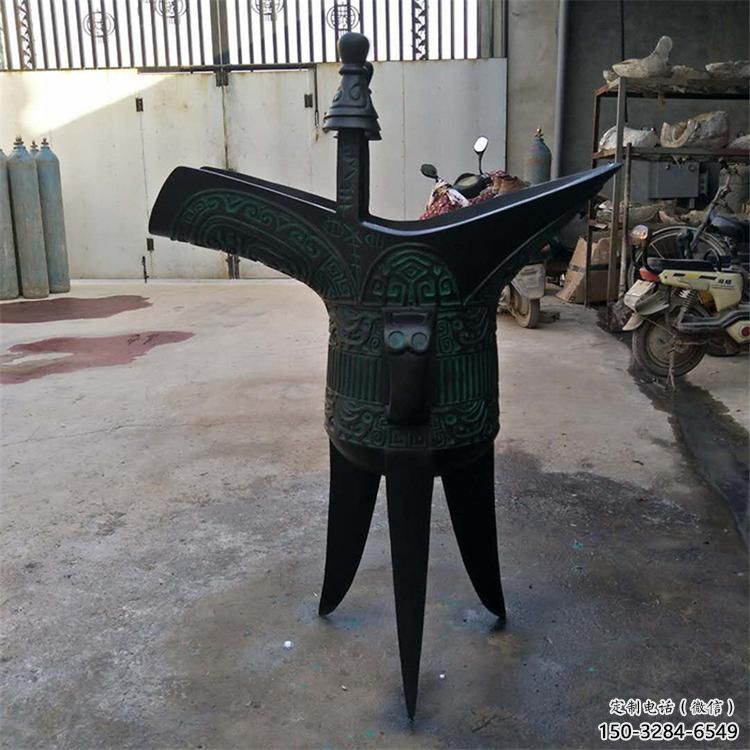 鋼管杯子雕塑 異形噴水小品 農(nóng)村雕塑