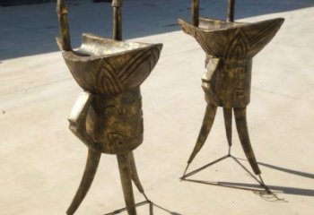 杯子雕塑 歐式步行街小品 大型商場雕塑