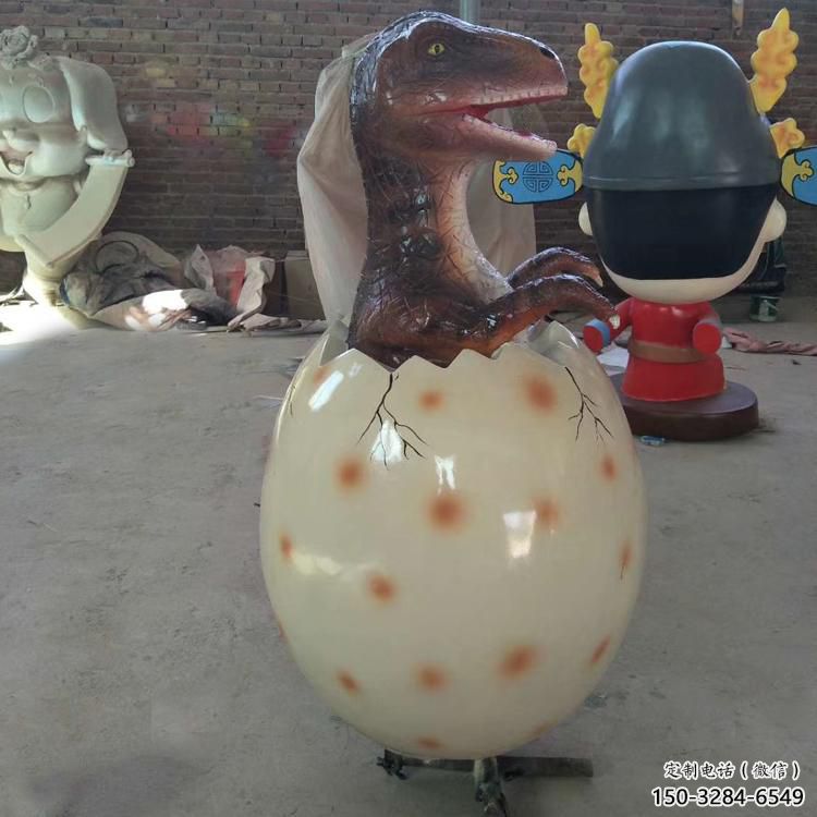 選用店門口恐龍蛋雕塑 創(chuàng)意動漫雕塑 仿真擺件