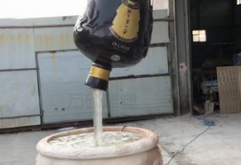 廣場(chǎng)懸壺雕塑 抽象景觀小品 烤漆雕塑