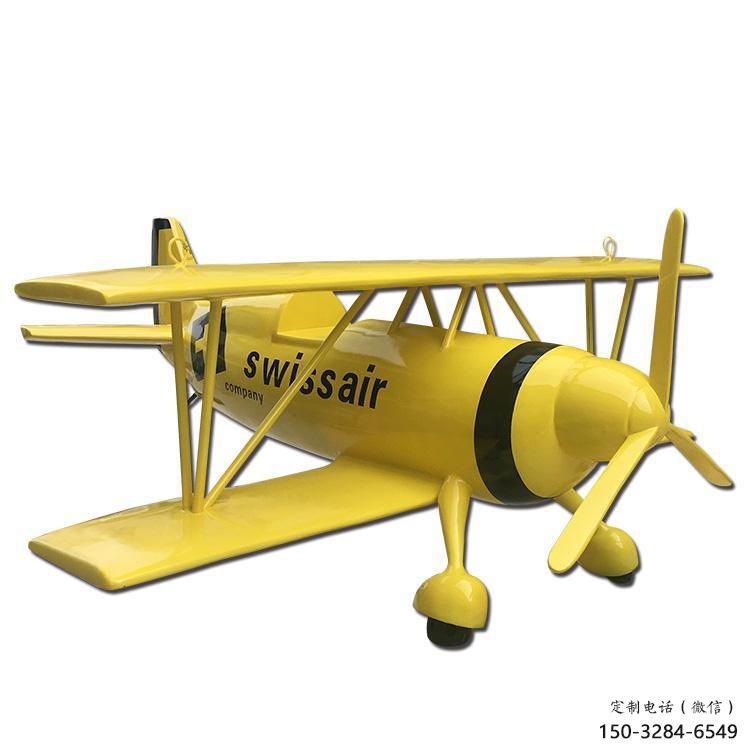 博物館飛機(jī)雕塑 電鍍現(xiàn)代小品 公園雕塑